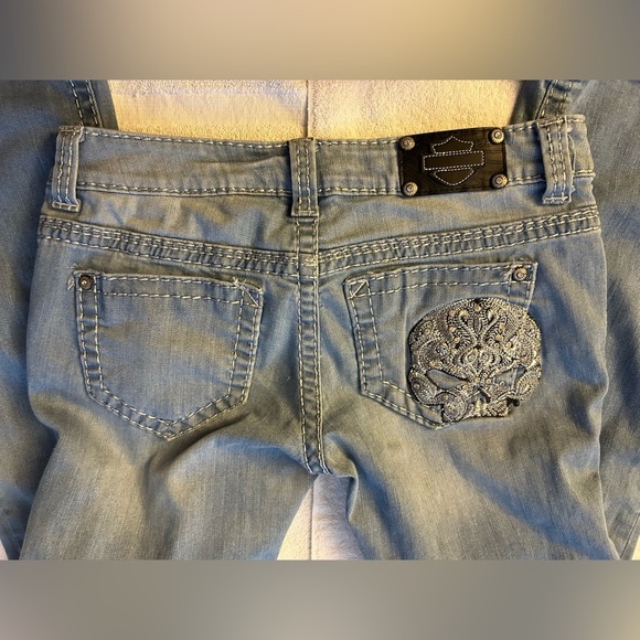 Harley-Davidson Women's Blue Jeans - Picture 2 of 14